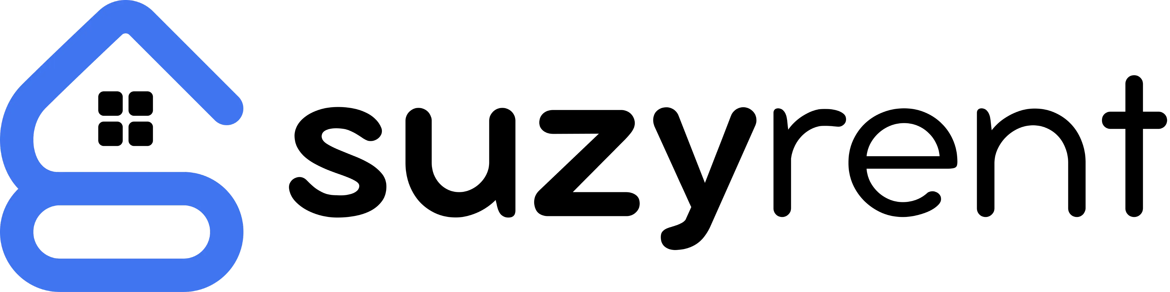 Suzy Rent Logo, A rental marketplace, Your key to smarter renting