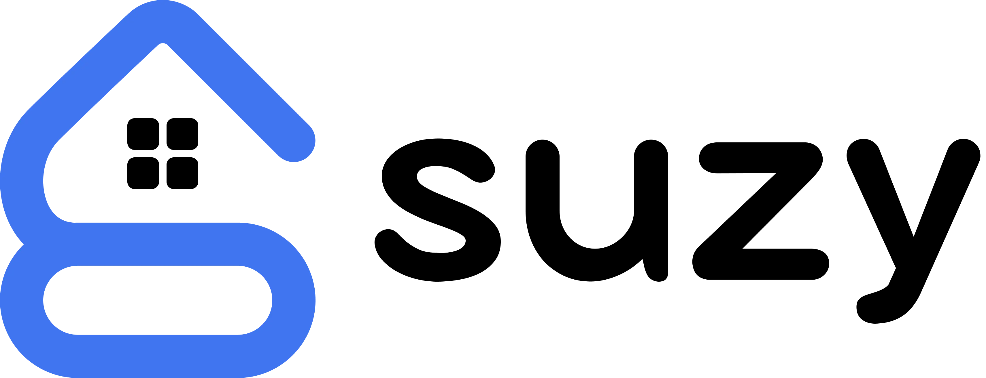 Suzy Rent Logo, A rental marketplace, Your key to smarter renting